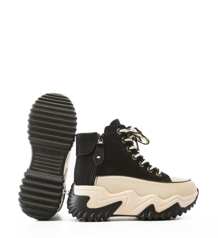 Sneakers dama Lammy Negre - Img 2