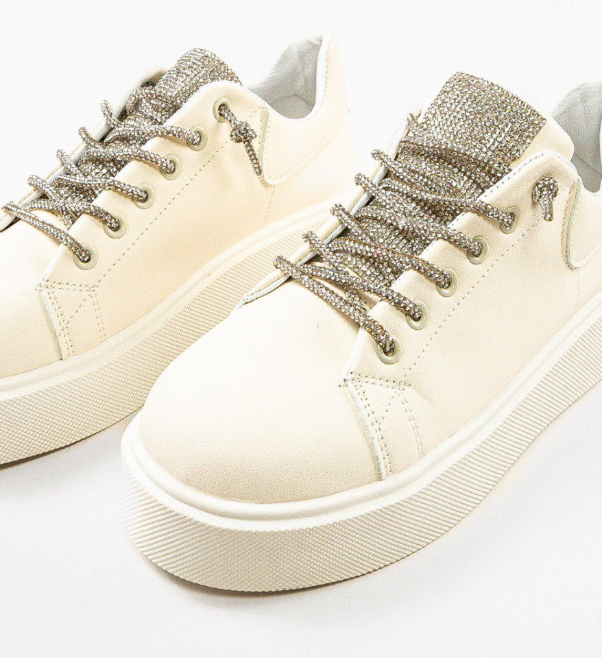Sneakers dama Laro Bej - Img 3