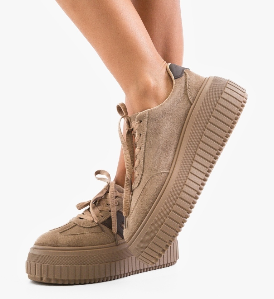 Sneakers dama Medra Khaki - Img 6
