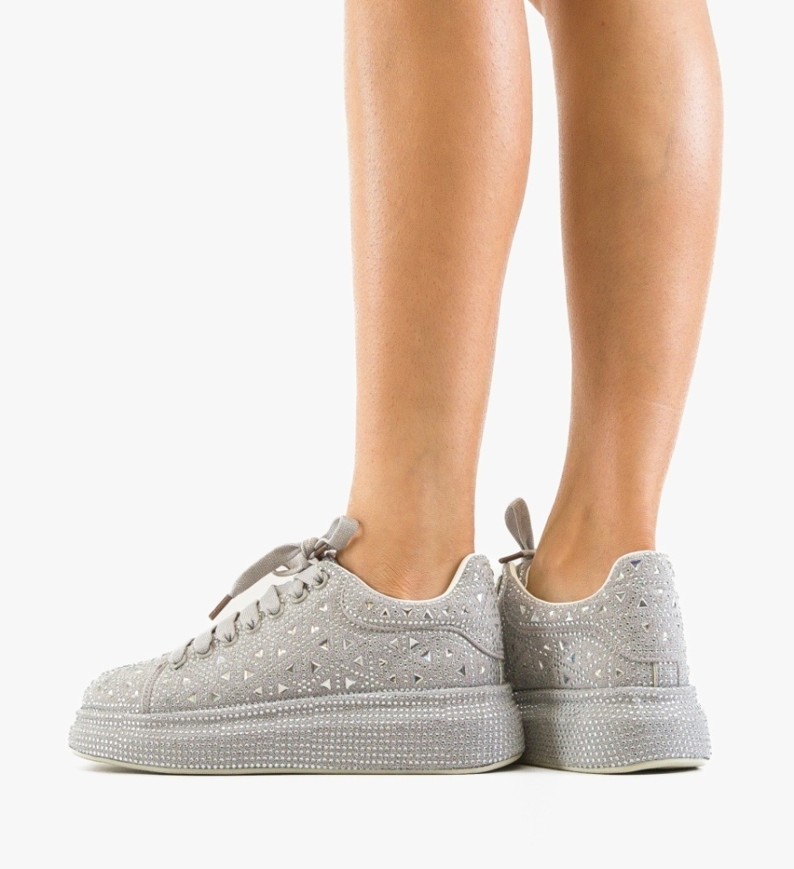 Sneakers dama Renne Gri - Img 3