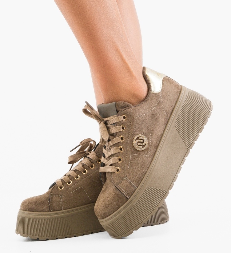 Sneakers dama Ryban Khaki - Img 6