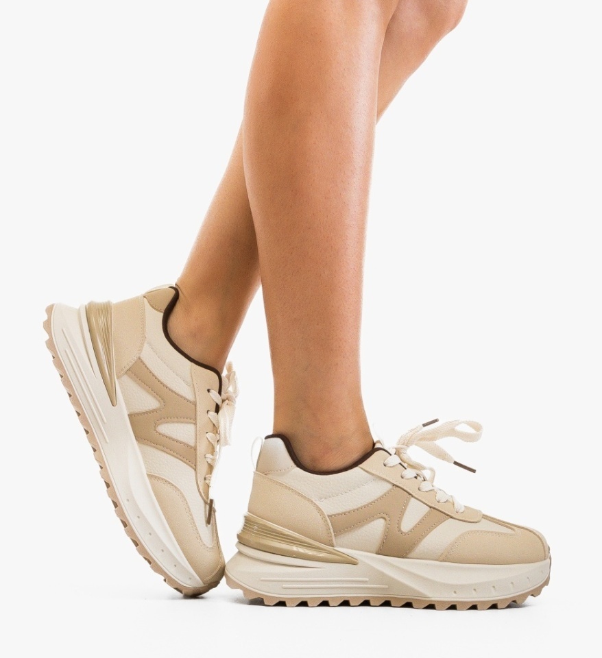 Sneakers dama Senso Bej - Img 5