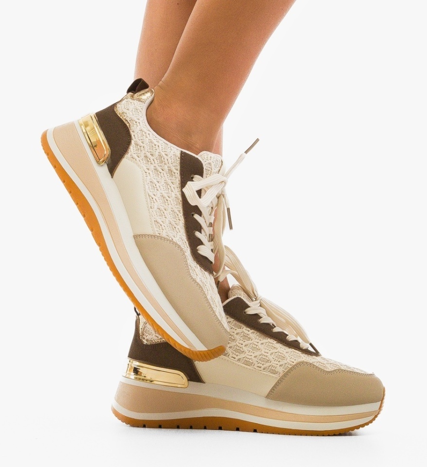 Sneakers dama Sertom Bej - Img 6
