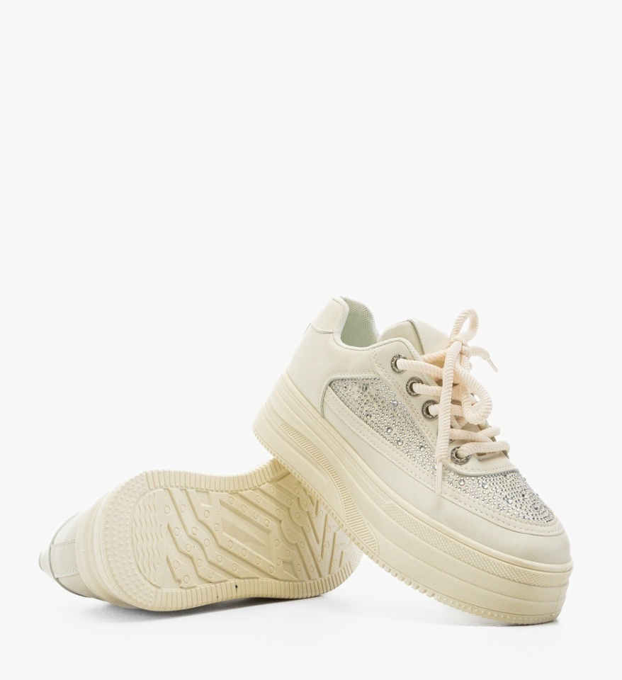 Sneakers dama Sheryg Bej - Img 2
