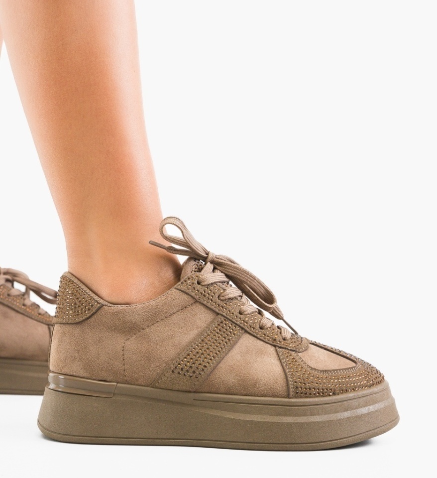 Sneakers dama Solle Khaki - Img 4