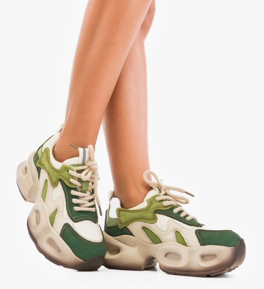 Sneakers dama Topaz Bej 3 - Img 4