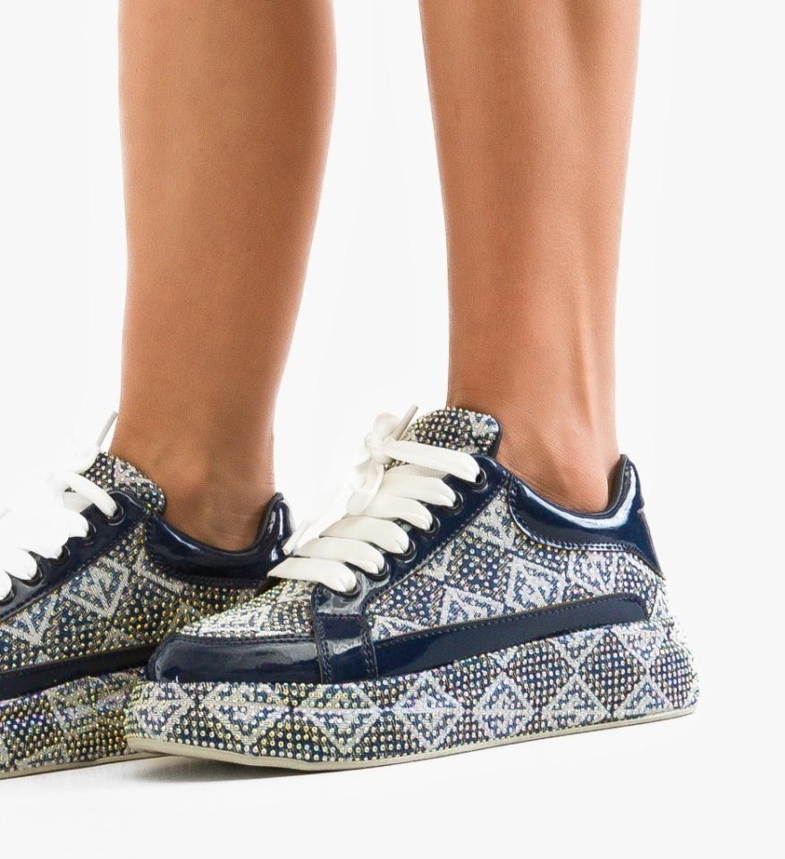 Sneakers dama Trente Bleumarin - Img 3