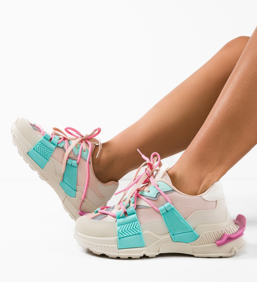 Sneakers dama Tucker Turcoaz - Img 8