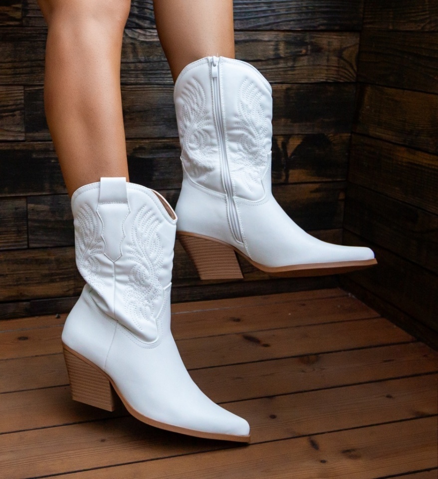 Botine dama Aspasia Albe - Img 2
