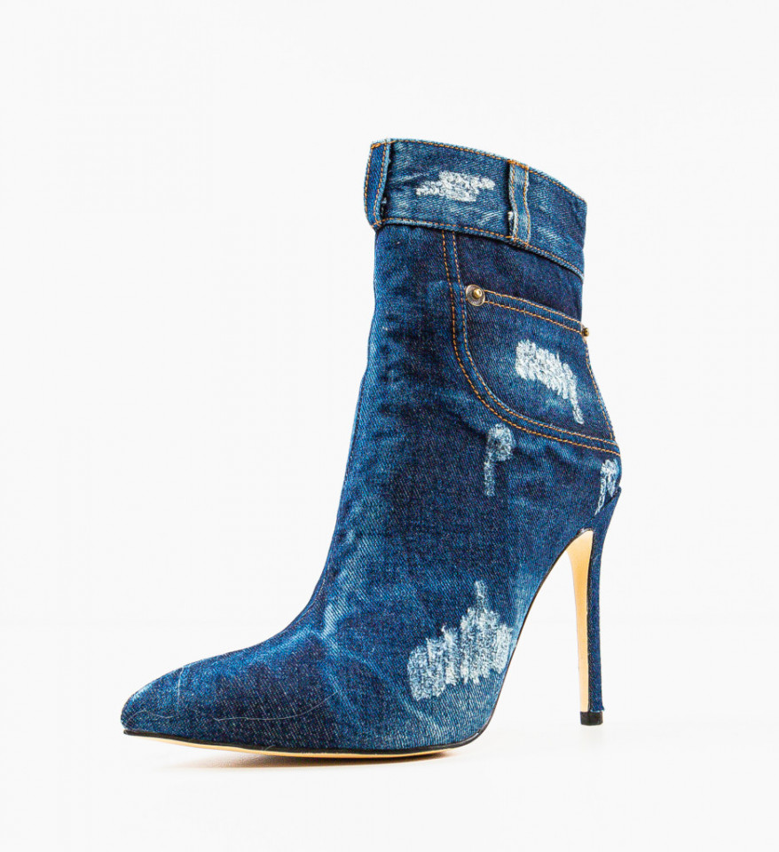 Botine dama Byron Albastre 2 - Img 4