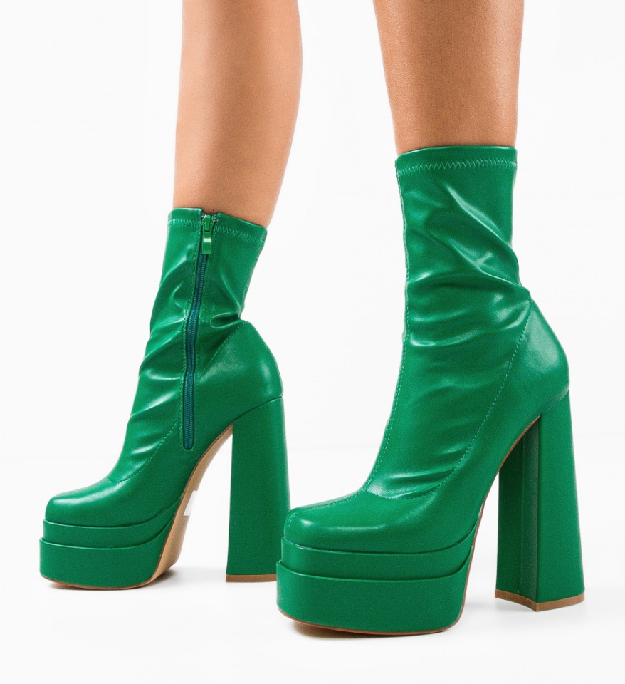 Botine dama Platouy Verzi - Img 7