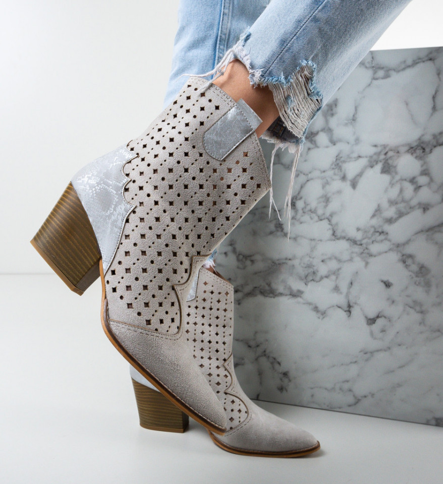 Botine Mustang Gri - Img 1
