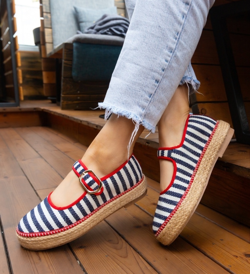 Espadrile dama Gamny Albastri - Img 4