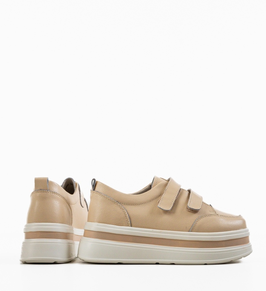 Pantofi Casual Akoste Bej - Img 2