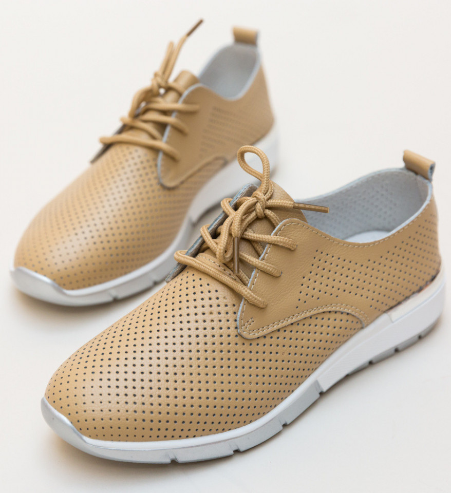 Pantofi Casual Albert Bej - Img 3