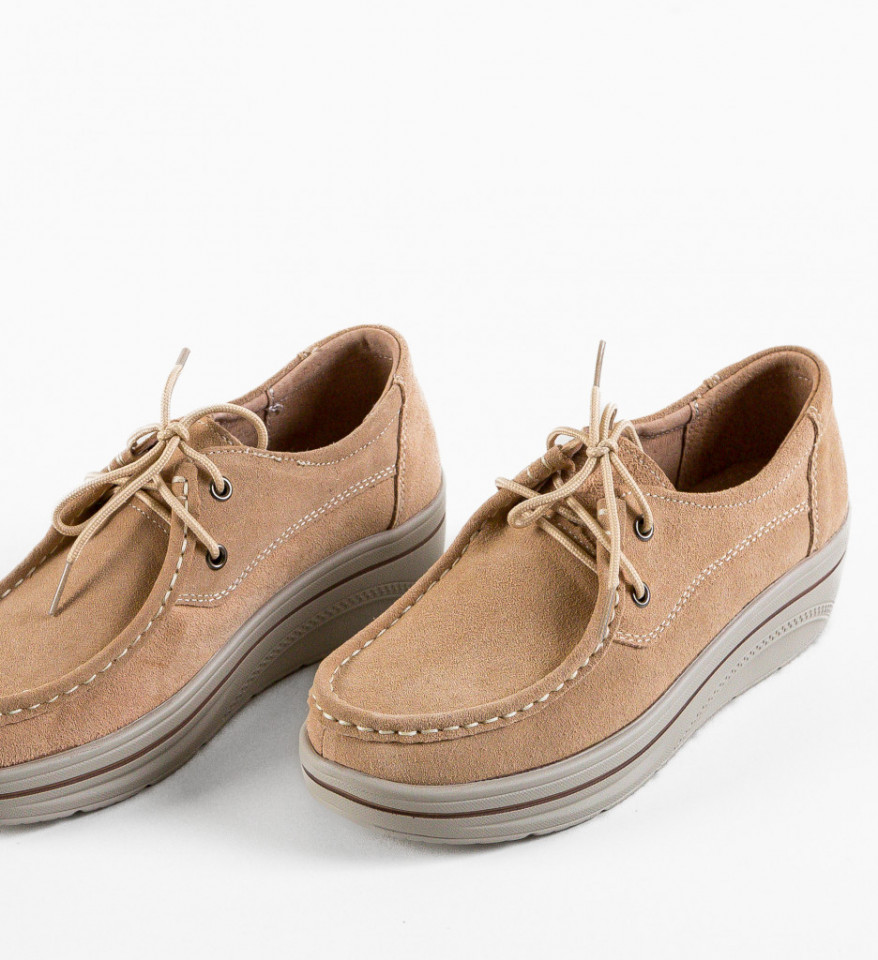 Pantofi Casual Auron Bej - Img 2