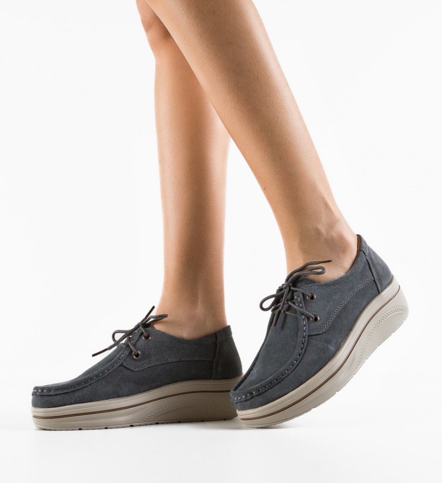 Pantofi Casual Auron Gri - Img 5