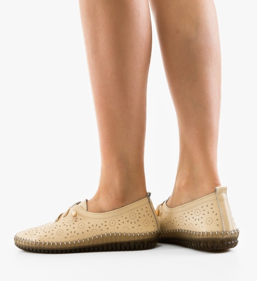 Pantofi Casual Azukar Bej - Img 3
