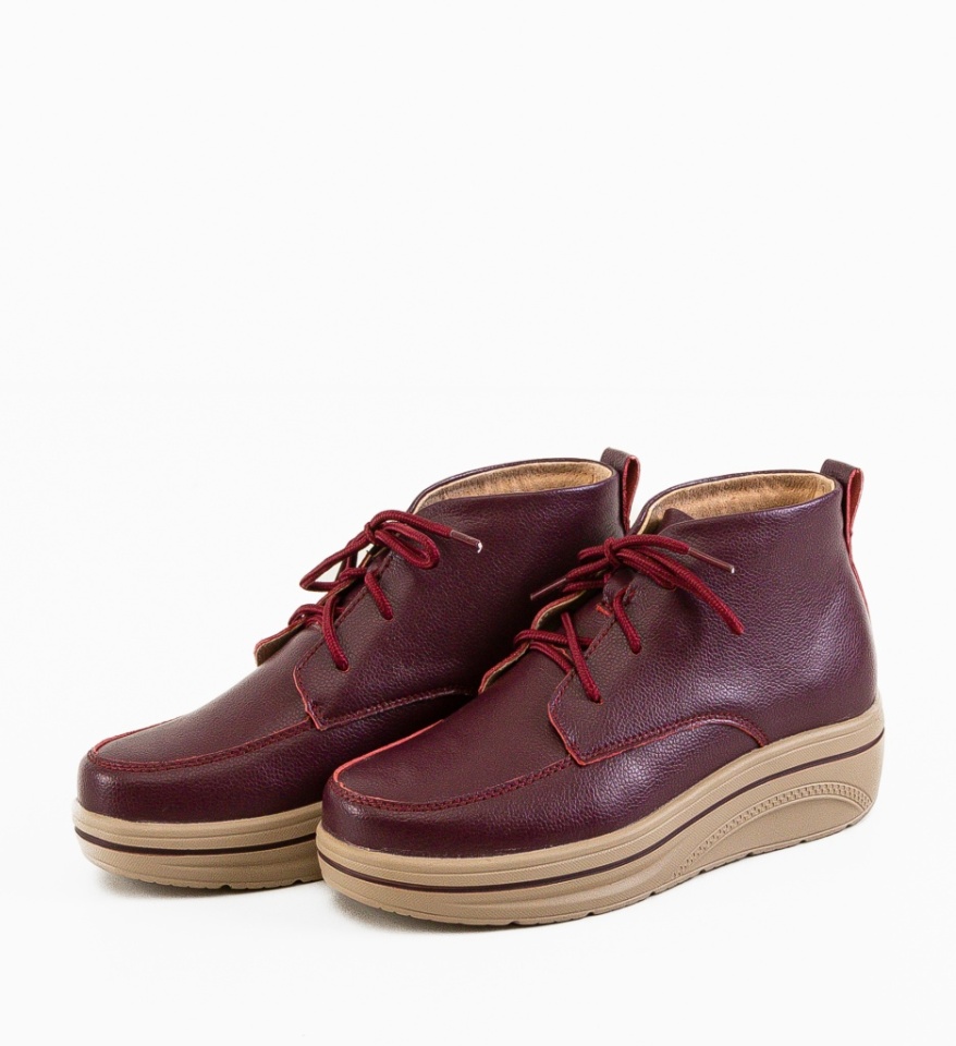 Pantofi Casual Bergamon Grena - Img 4