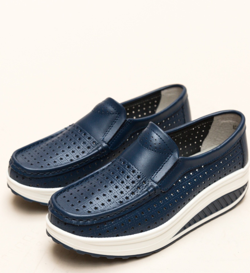 Pantofi Casual Bicaz Bleumarin - Img 12