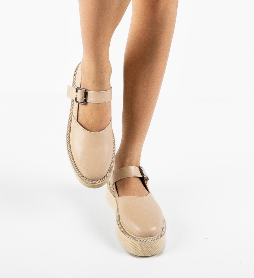 Pantofi Casual Brye Bej - Img 7