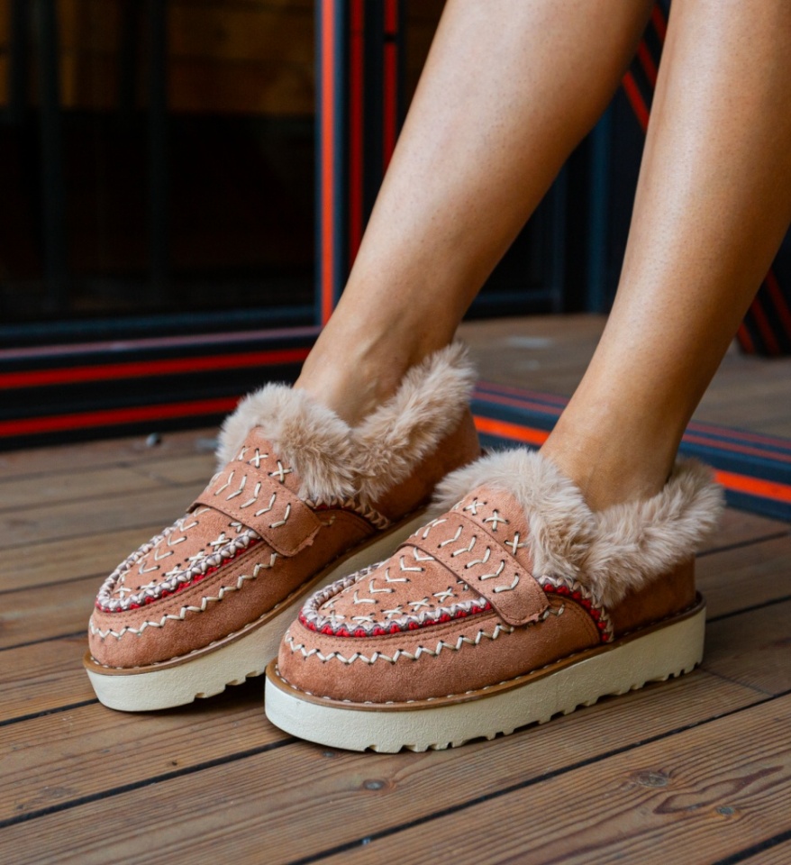 Pantofi Casual Chunky Camel - Img 5