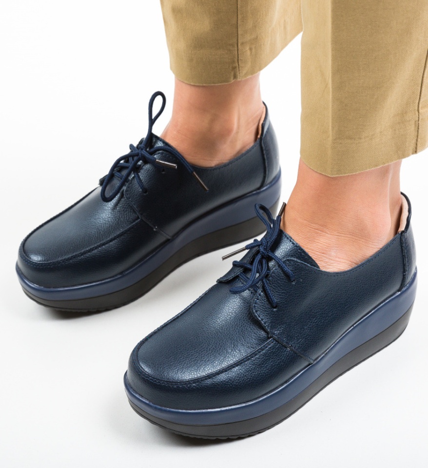 Pantofi Casual Creamt Bleumarin - Img 8