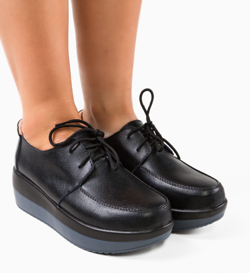Pantofi Casual Creamt Negri - Img 5