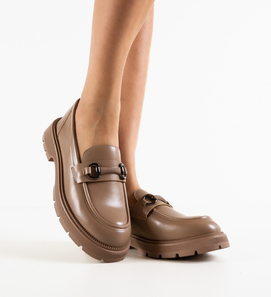 Pantofi casual dama Amazon Nude - Img 4