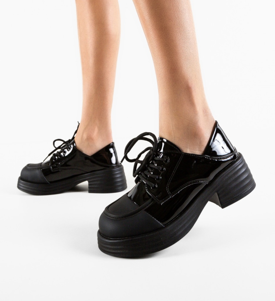 Pantofi Casual dama Bromenia Negri - Img 12