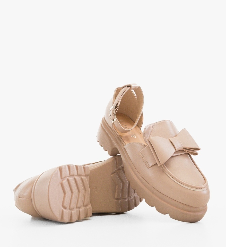 Pantofi casual dama Caradon Bej - Img 2