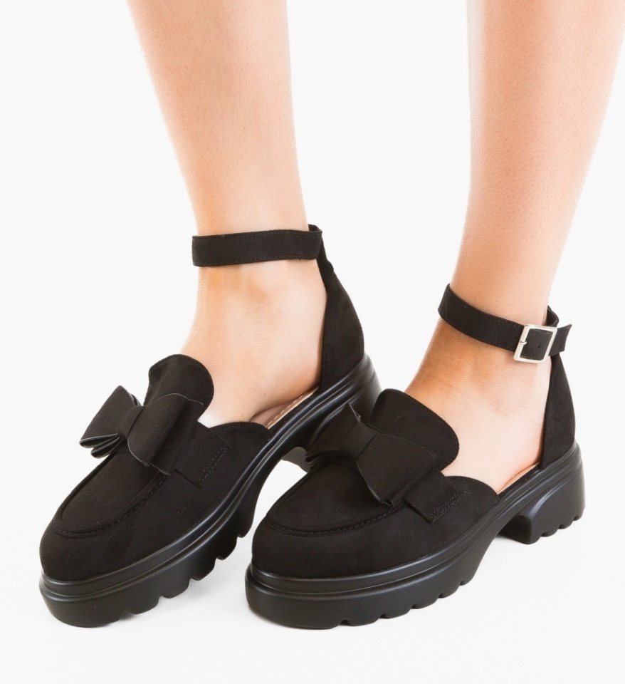 Pantofi casual dama Caradon Negri - Img 4
