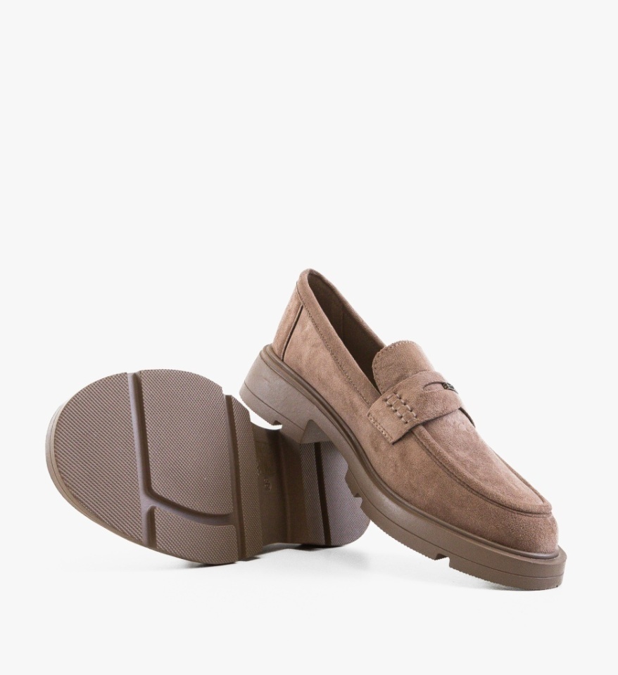 Pantofi casual dama Corsera Khaki - Img 2