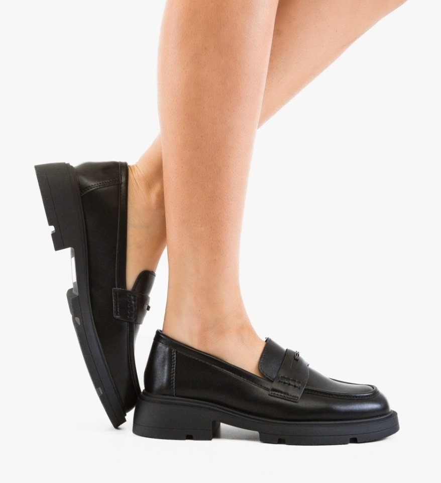Pantofi casual dama Corsera Negri - Img 4