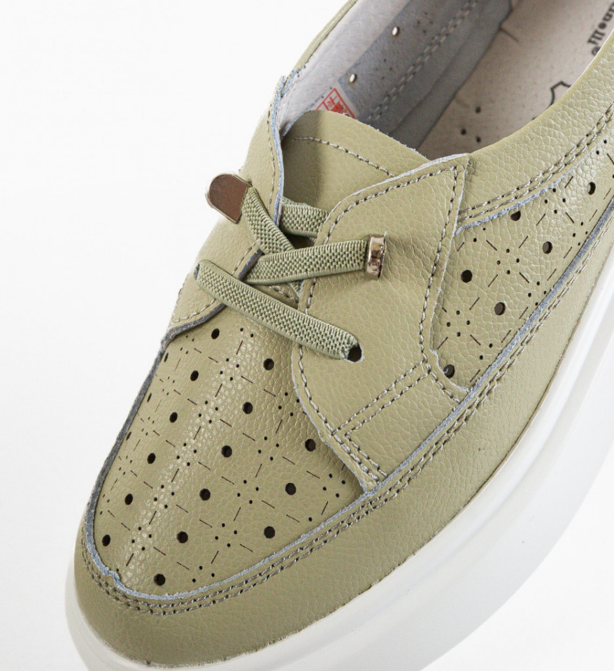 Pantofi Casual dama Darya Khaki - Img 4