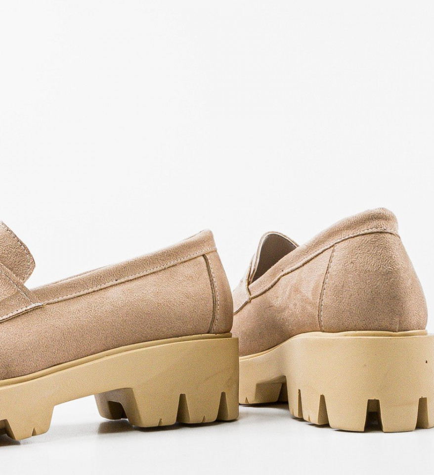 Pantofi Casual dama Gyna Bej 2 - Img 3