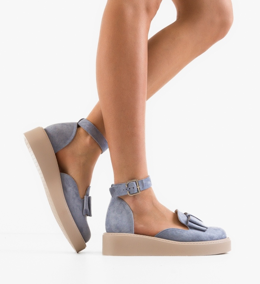 Pantofi Casual dama Hammbe Albastri - Img 6