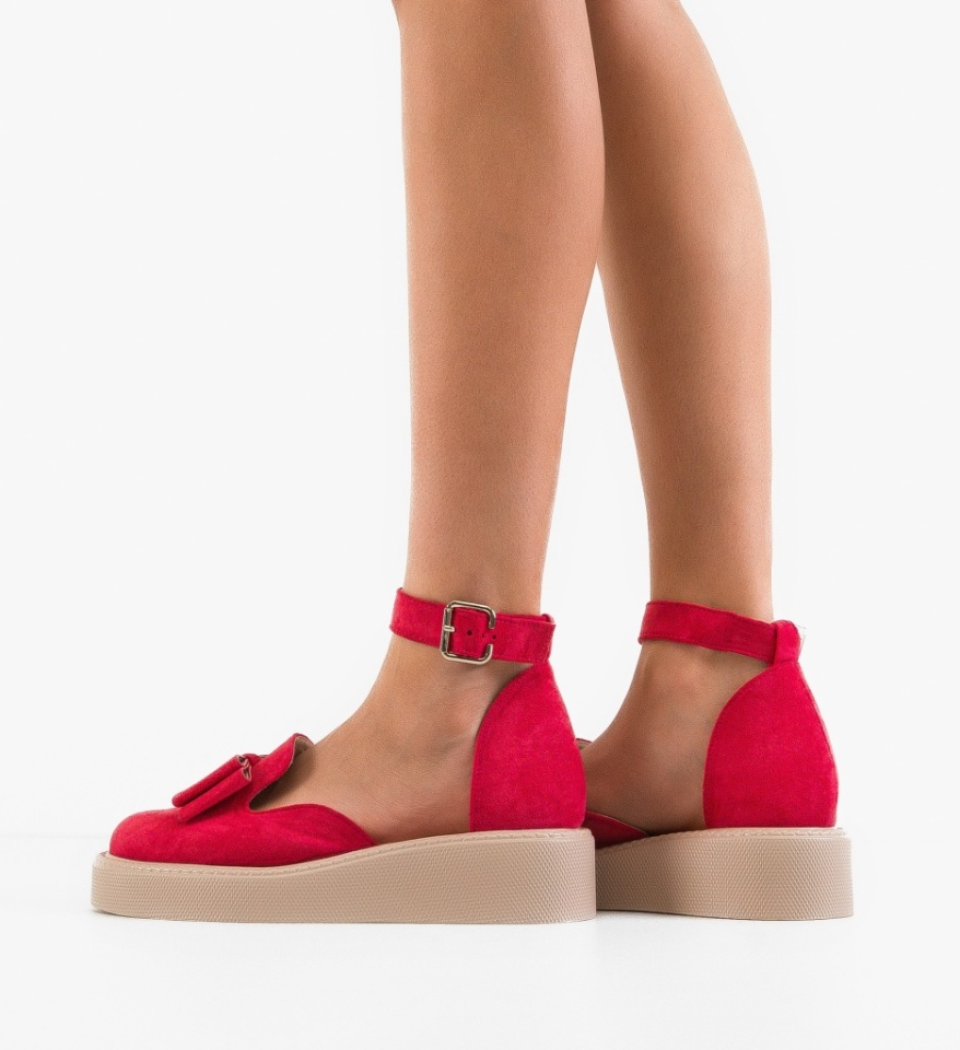 Pantofi Casual dama Hammbe Fuchsia - Img 6