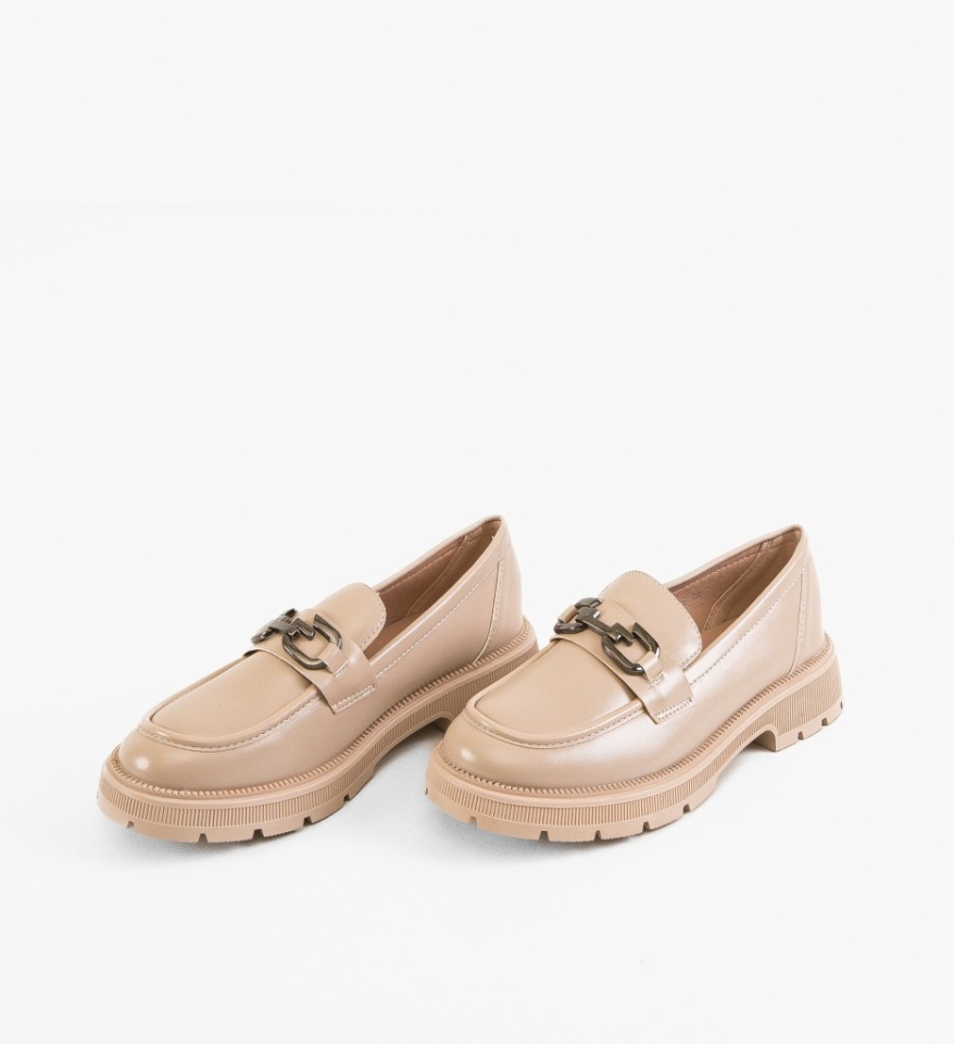 Pantofi Casual dama Helios Bej - Img 3