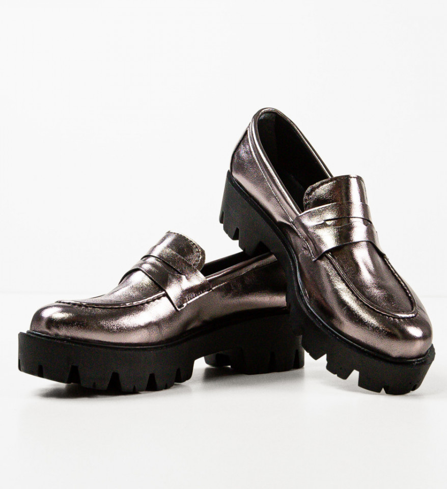 Pantofi Casual dama Kardy Gri - Img 3
