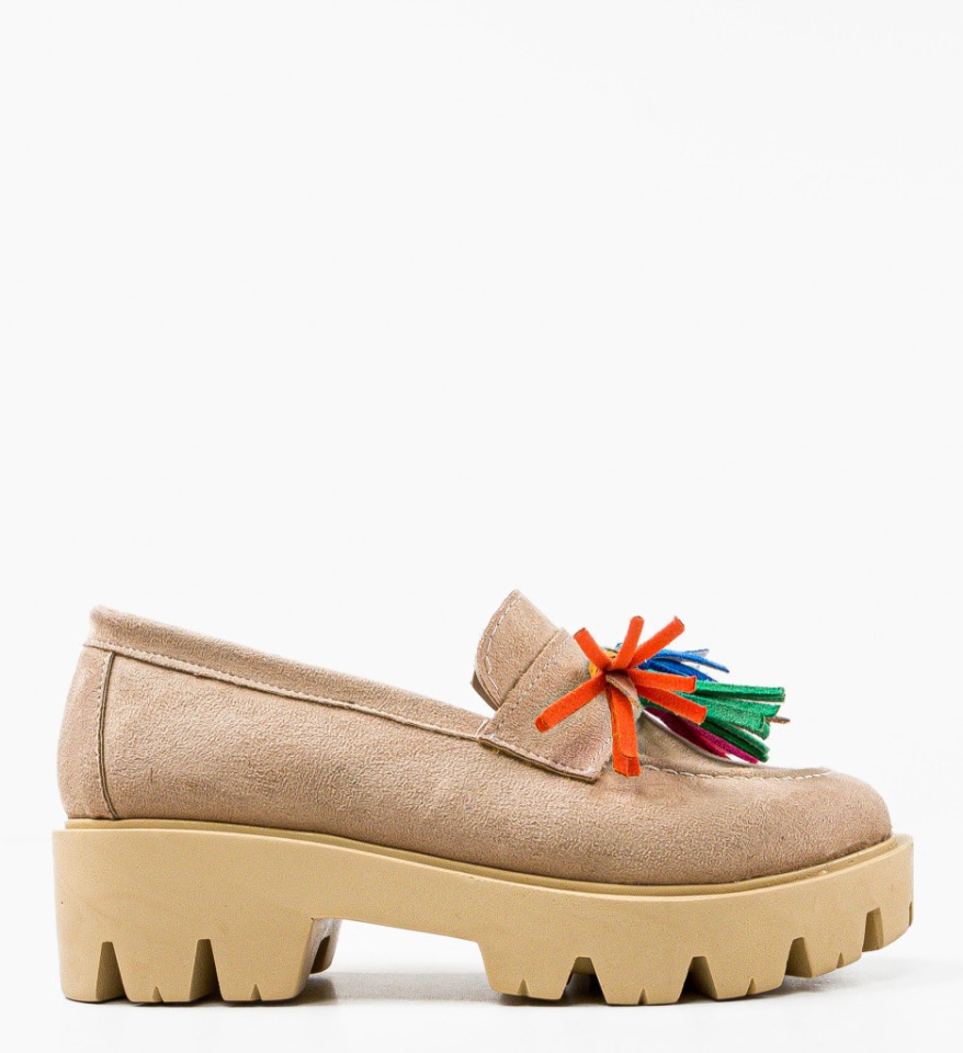 Pantofi Casual dama Kuciure Bej - Img 10