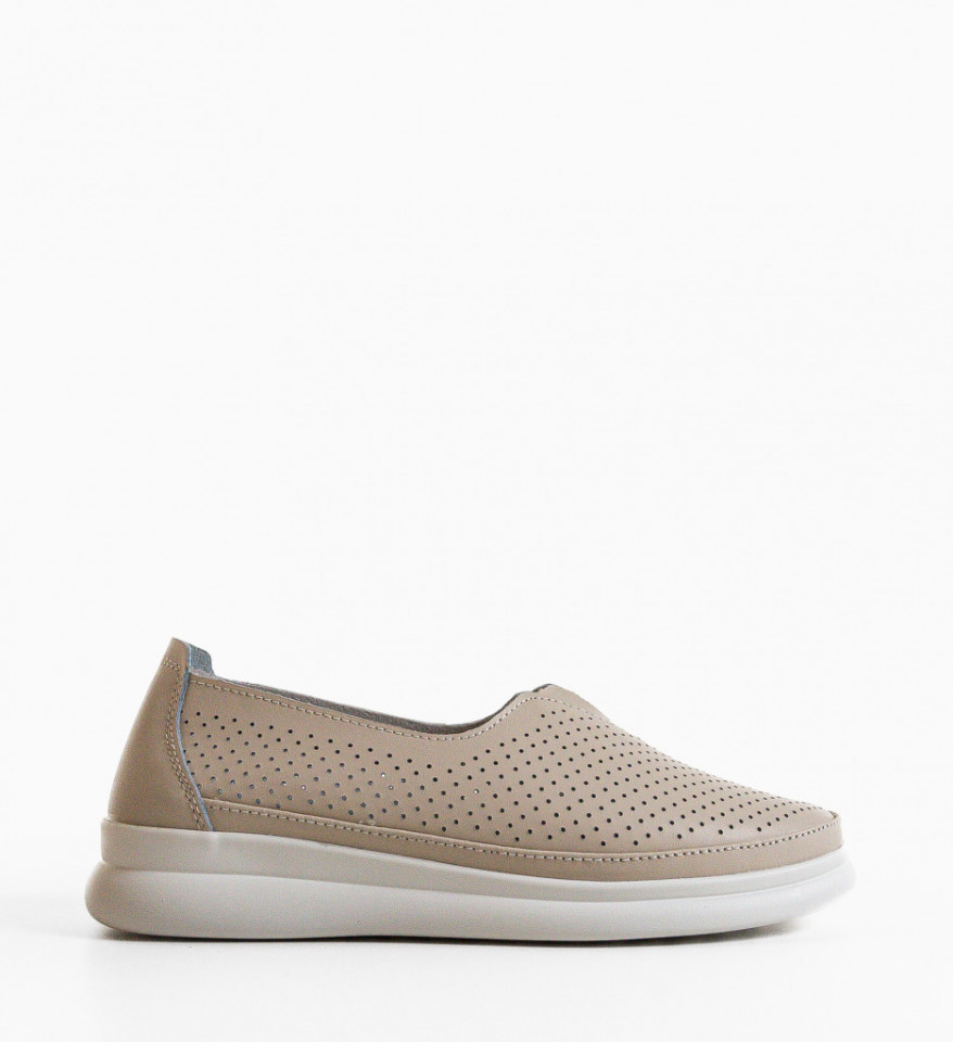 Pantofi Casual dama Maur Bej - Img 2