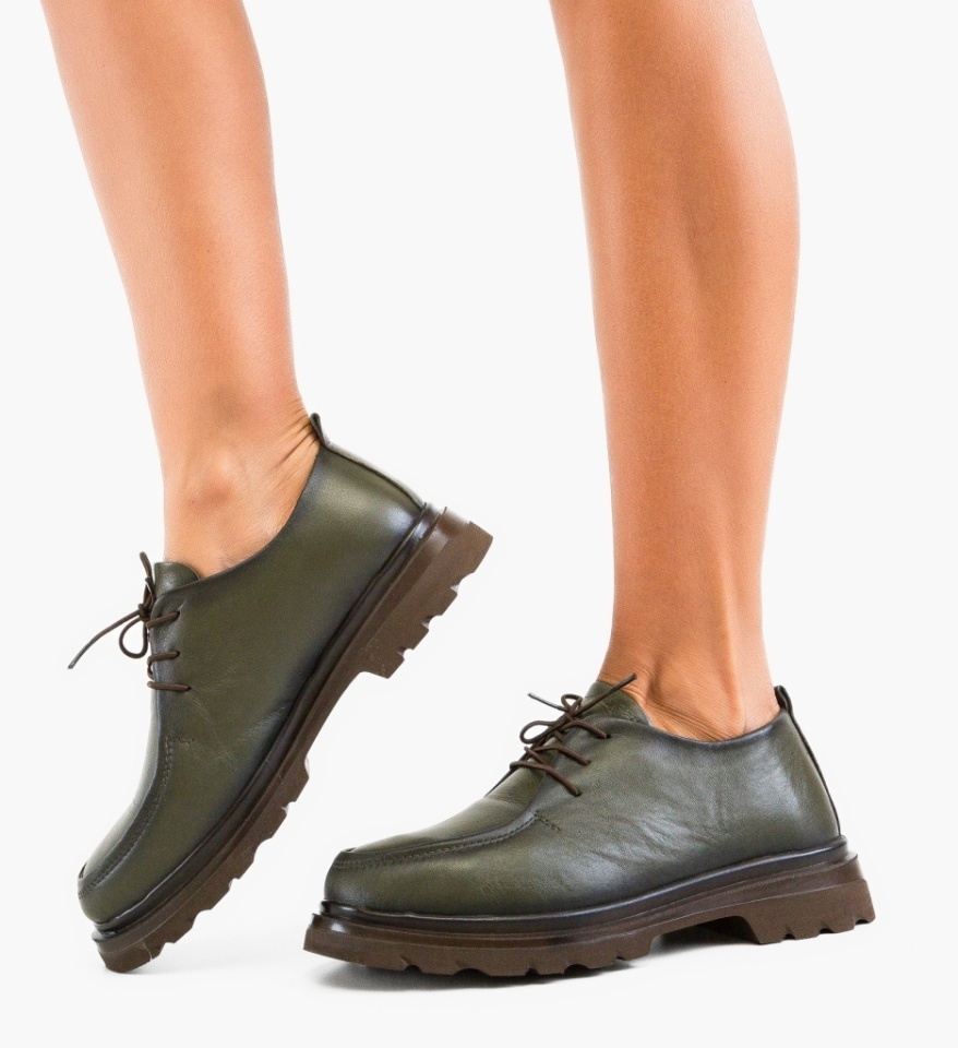 Pantofi casual dama Migo Khaki - Img 4