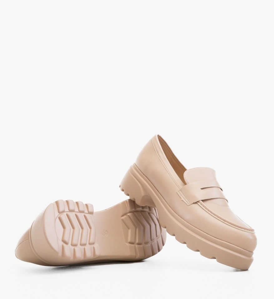 Pantofi casual dama Nowe Bej - Img 5