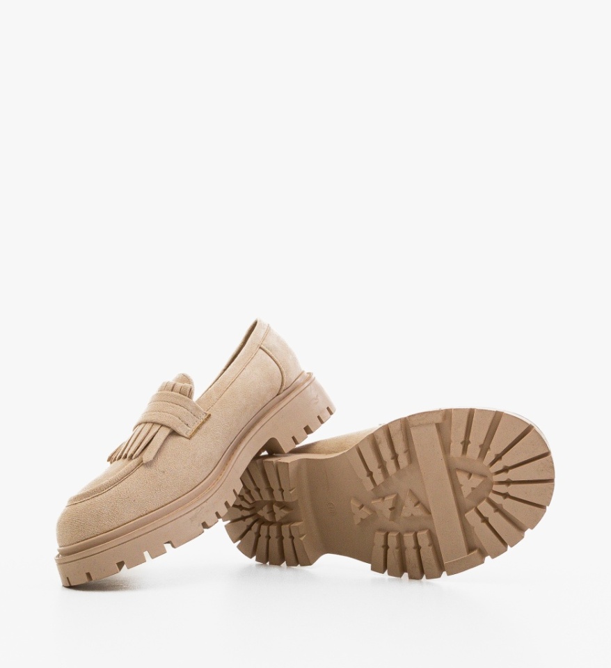 Pantofi Casual dama Obyne Bej - Img 3