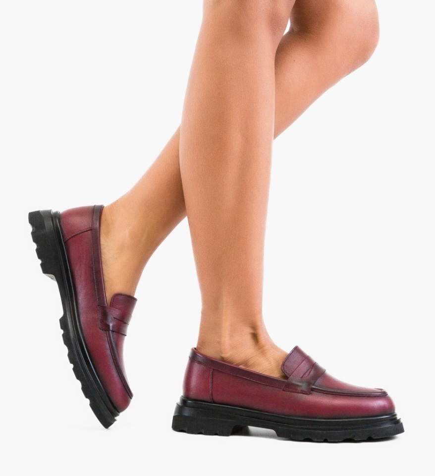 Pantofi casual dama Sheep Grena - Img 6