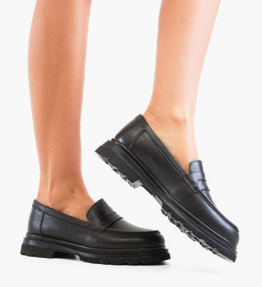 Pantofi casual dama Sheep Negri - Img 6