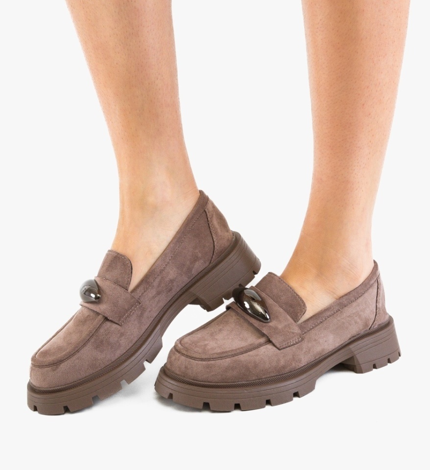 Pantofi casual dama Torant Khaki - Img 4
