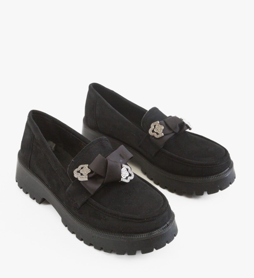 Pantofi casual dama Vrerru Negri 3 - Img 2