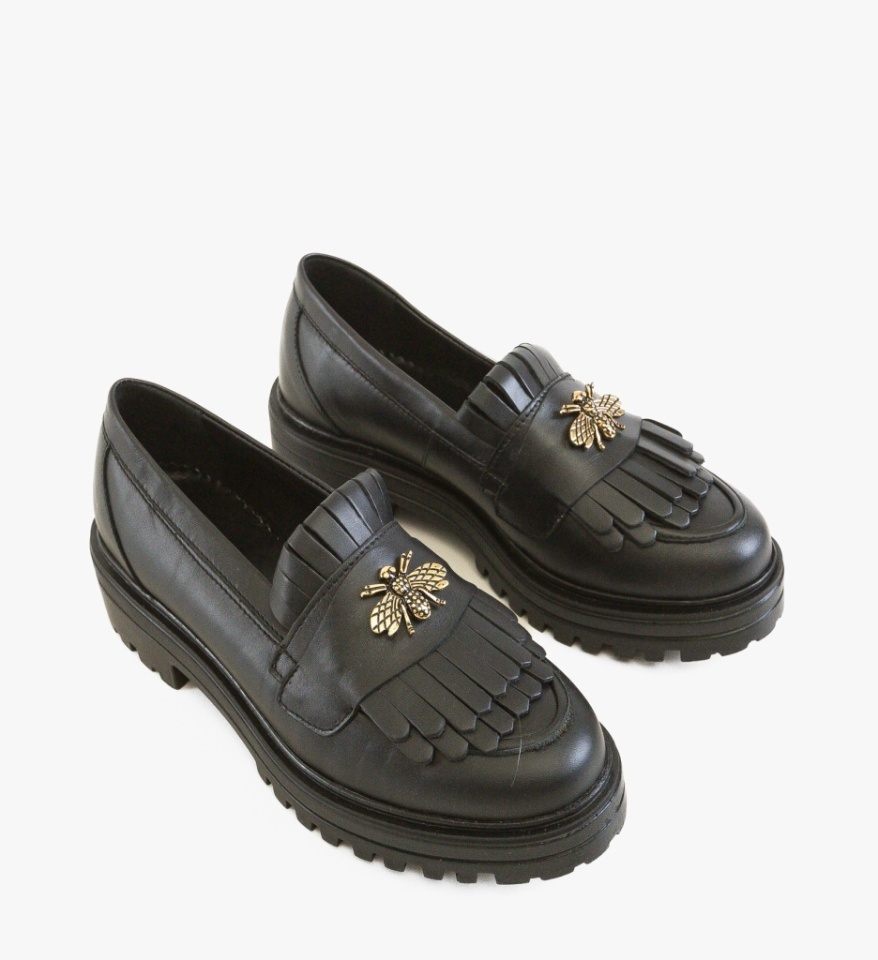 Pantofi casual dama Zenin Negri - Img 4